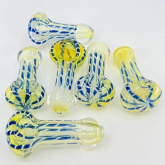 Handpipe 2.5"Inch Full Twisting - 6 Per Pack - Assorted Color