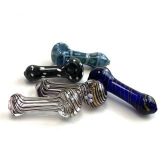 Handpipe 3" Inches - Assorted Color-Design - 5 Per Pack