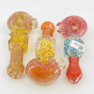 Handpipe 4" Inch - Fumed Square Spoon 150gm - Assorted - Price Per Piece