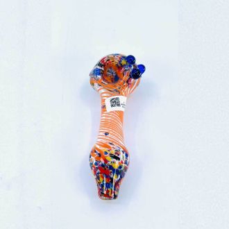 Handpipe 4" Frit and Swirl Mixcolors