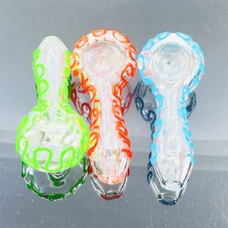 Glow in the Dark Handpipe - 4 Inch - Assorted Colors - Price Per Piece