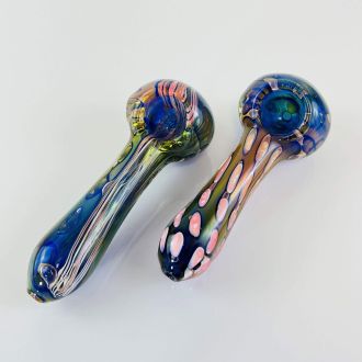 Gold Design Handpipe - 4 Inch - Assorted - Price Per Piece
