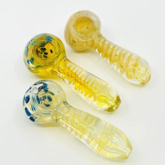 Handpipe 4" Inch - Swirl Colors - Assorted Design - Price Per Piece