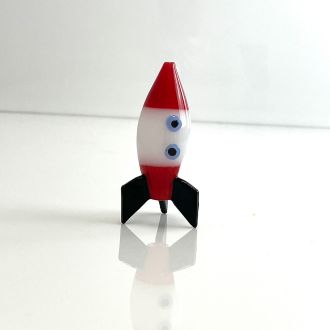 Handpipe - 4" In Size - Rocket Design - Assorted Colors
