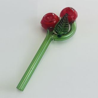Handpipe 6" Inches - Cherry Double Bowl - Assorted Colors