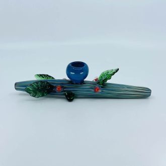 Handpipe 8" Inch - Stem With Leaves
