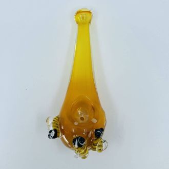 Honey Drop With Bee Handpipe - 5 Inch