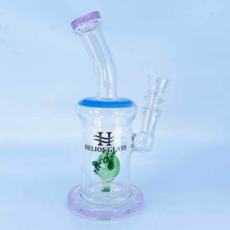 Helios Glass Waterpipe - 7" Inch - With Devil Showerhead Perc