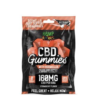 HEMP BOMB CBD GUMMIES BOSWELLIA 8CT 160MG 
