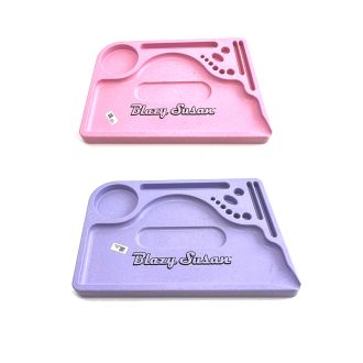 Blazy Susan Hemp Plastic Tray  12" X 8"