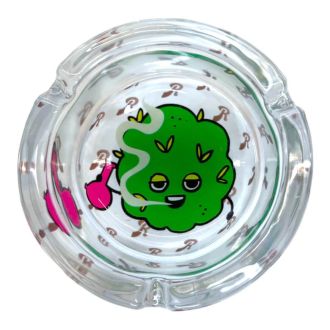 White Runtz Glass Ashtray - Assorted Designs - Price Per Piece