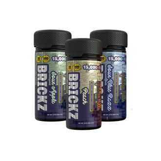 Hidden Hills Brickz Heady Blend Ultra THC-A + THC-B + Delta 9 Gummies - 15000 mg - 30 Gummies Per Jar