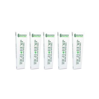 High Hemp Natural Rolling Paper Cones - 32 Packs Per Display