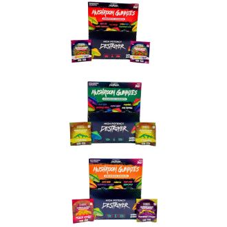 HIGH POTENCY DESTROYER amanita MUSHROOM 3000mg GUMMIES 2 per pack 100CT per pack
