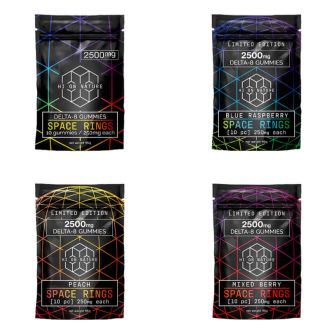 Hon Space Rings Delta 8 Gummies - 2500mg - 10 Count Per Pack