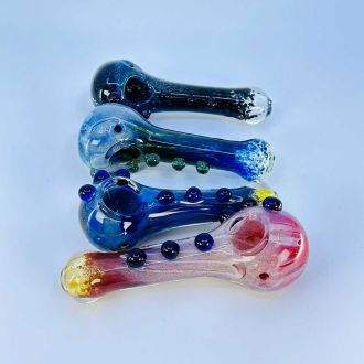 HPMS76 - 4 Inch Handpipe - Chura With 6 Marbles - Price Per Piece