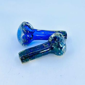 HPMS78 - 3 Inch Handpipe - Blue-Gold Pipe - Assorted - Price Per Piece