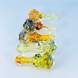 HPNA136 - 3 Inch Handpipe - Frit With Rim - Assorted - Price Per Piece