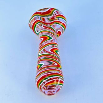 Zigzag Full Handpipe - 4 Inch - Assorted Colors