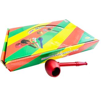 Hpvc24 Handpipe 4" Metal - 12 Pieces Per Pack - Assorted Color