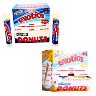 ICE KREAM ZAZA EXOTICS POWDERED DONUT 2.5G PREROLL 20/DISPENSER
