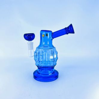 Waterpipe 7" inch - Grenade With Ufo Perc Blue