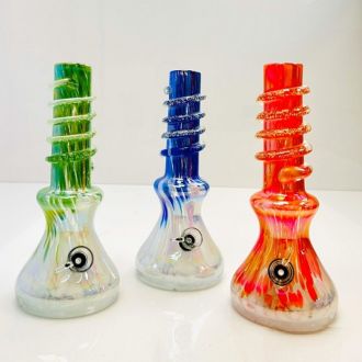 Glass Waterpipe 11 Inch - Ray-k-69 - Assorted Colors - Price Per Piece - WPRT33