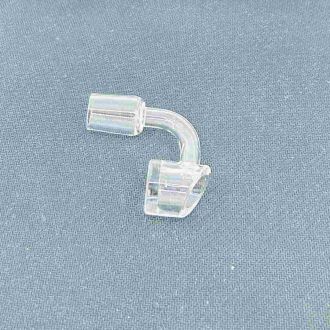 Slant Cut Quartz Banger - 4mm Thick - 18mm Male - 90 Degree - 6 Piece Per Pack - Ray-r-1 - RTBR7