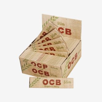 Ocb Organic Hemp Unbleached Paper Slim - 24 Piece Per Box