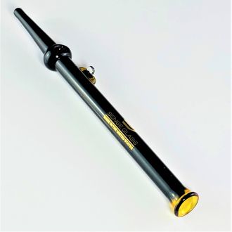 Sense Glass - 7" Inch - Straw/Sippers -  Black With Honey Bee Roll Stop - Price Per Piece