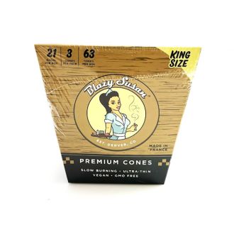 Blazy Susan Brown Cones - King Size - 3 Cones Per Pack - 21 Pack Per Box