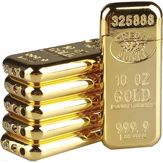 Clickit Lighter Gold Bar - 20 Count Per Display GH10055-F