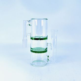 Ash Catcher - 14male - 14 Female - 90 Degree  Double Perc Color - CHAC074