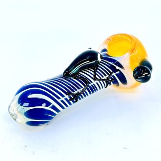 Insect & Mushroom Perc Handpipe - 4 Inch - Assorted Colors - Hpms90