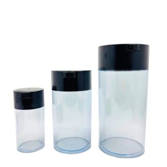 JAR PLASTIC 3PK  3 IN 1 CAP BLACK/BODY CLEAR