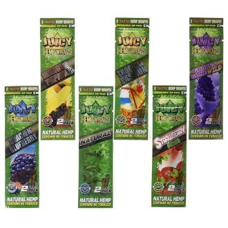 Juicy Hemp Wraps - 2 Piece Per Pack - 25 Packs Per Box