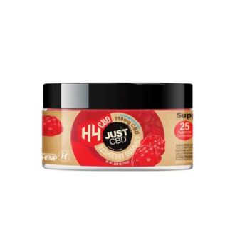 Just CBD H4 Raspberry Gummies - 250mg - 25 Counts Per Jar