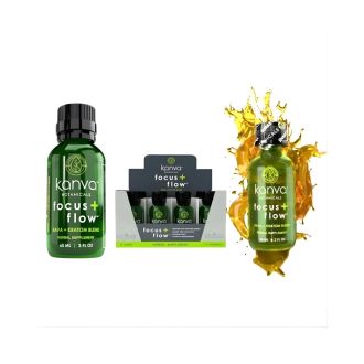 KANVA BOTANICALS+KRATOM BLEND SHOTS 2Oz BOTTLES 12ct/BOX FOCUS&FLOW