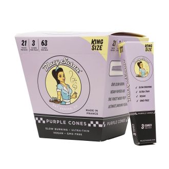 Blazy Susan Purple Cones - King Size - 3 Count Per Pack - 21 Pack Per Box