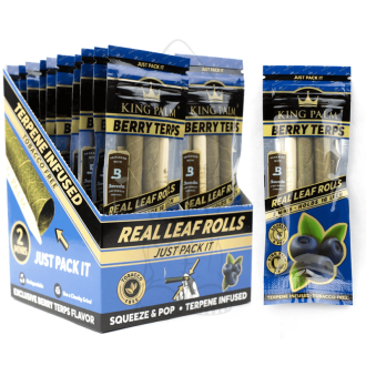 King Palm Mini Leaf Rolls - Berry Terps - 2 Rolls Per Pack