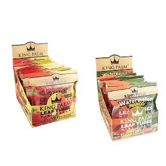 King Plam Mini Rolls Leaf Tubes - 1 Gram - 25 Count Per Pack - 8 Pack Per Box