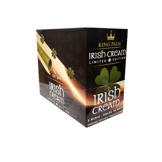 King Palm Mini 5 Count Per Pack 15 Pack Per Box Irish Cream