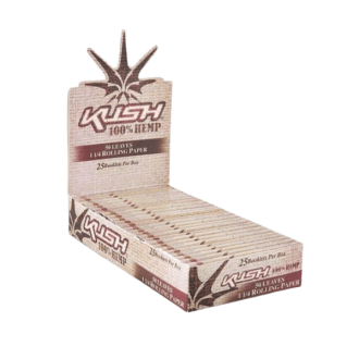 Kush Hemp Rolling Paper 1 1/4 Size - 25 In Box