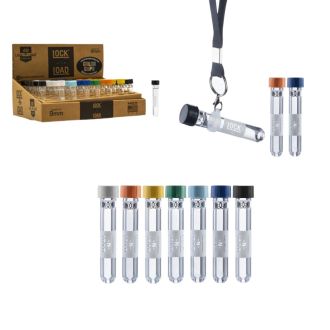 Lock N Load - Glass Chillum - 9mm - Color Caps - 48 Counts Per Box - Price Per Piece