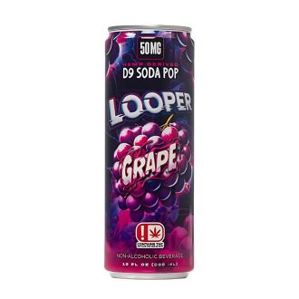 LOOPER D9 50mg SODA POP 12oz Can 4 Per Pack