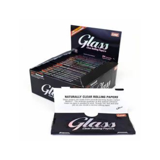 Glass Clear Rolling Papers - 24 Packs Per Box