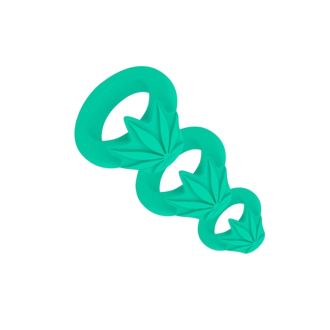 Maia Hazey Adult Toy - Pot Leaf - 3 Silicone Ring Set
