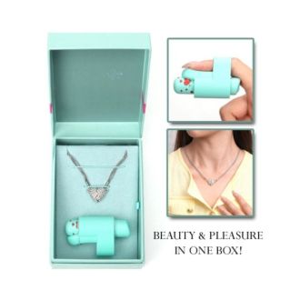 MAIA THE LOVE BOX Adult Toy FINGER VIBRATOR + NECKLACE Gift Box