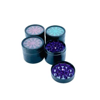 Manual Clear Bottom Metal Grinders - Assorted Colors - Price Per Piece