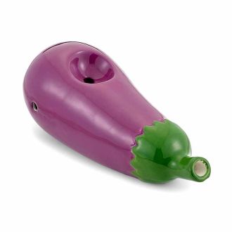 Ceramic Mini Pipe Eggplant - 4" Inch